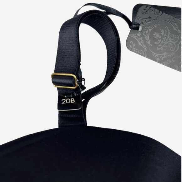 City Chic Black Pink Push-Up Bra 42B Strapless Optional NWT - Picture 8 of 11